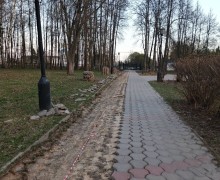 Ремонт в центральном парке Городца