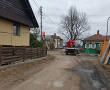 Произведена замена электрических опор